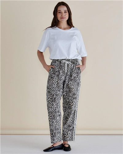 Quinn Cotton Jogger Leopard Print