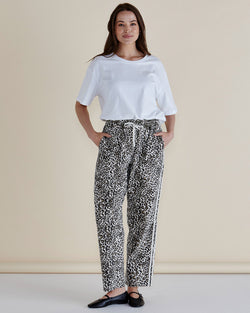 Quinn Cotton Jogger Leopard Print