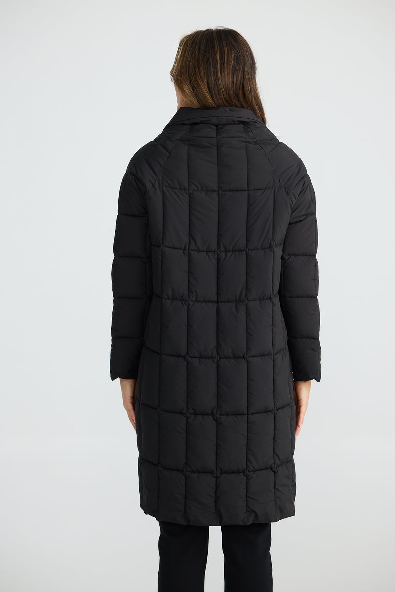 Orion Longline Puffer Black