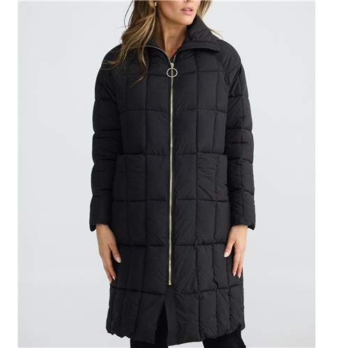 Orion Longline Puffer Black