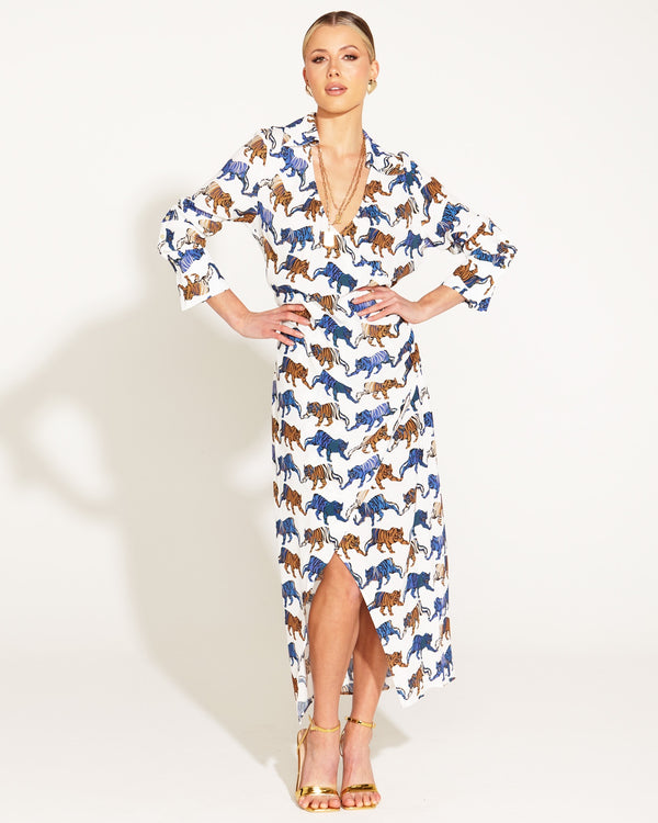 Queen Of The Jungle Wrap Dress